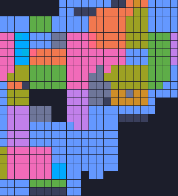 Color Block Jam level 1811: screenshot of the board