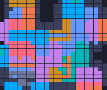 Color Block Jam level 1109: screenshot of the board