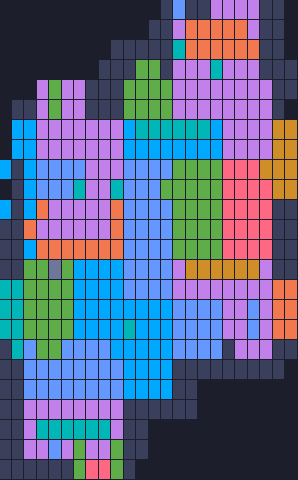 Color Block Jam level 633: screenshot of the board