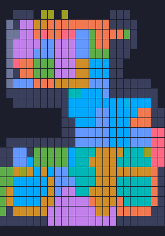 Color Block Jam level 382: screenshot of the board