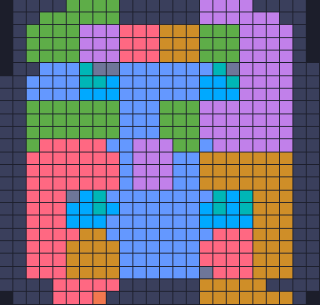 Color Block Jam level 580: screenshot of the board