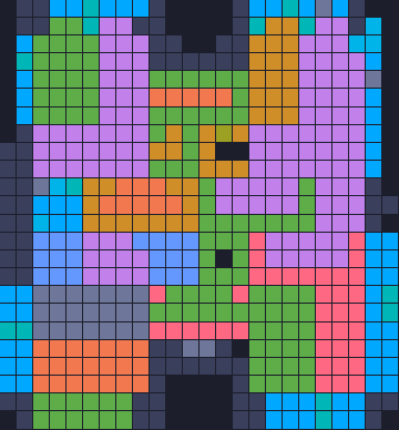 Color Block Jam level 1663: screenshot of the board