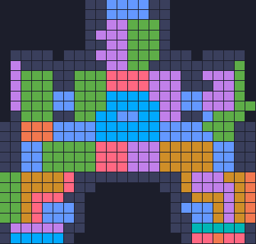 Color Block Jam level 1116: screenshot of the board