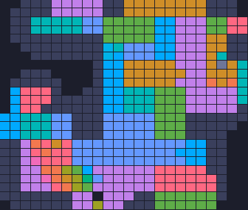 Color Block Jam level 521: screenshot of the board