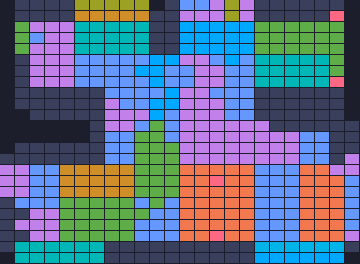 Color Block Jam level 665: screenshot of the board