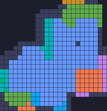 Color Block Jam level: screenshot of the board