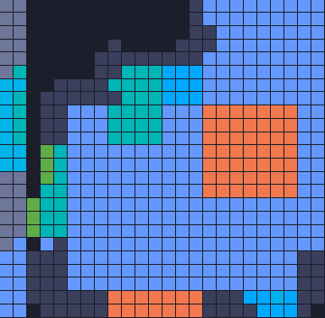 Color Block Jam level: screenshot of the board