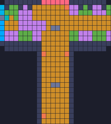 Color Block Jam level 21: screenshot of the board