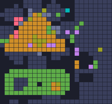 Color Block Jam level 1797: screenshot of the board