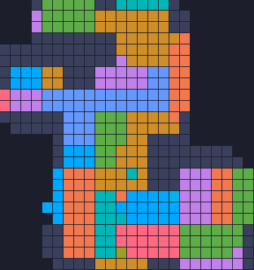 Color Block Jam level 594: screenshot of the board