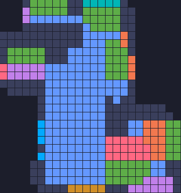 Color Block Jam level: screenshot of the board