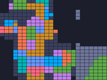 Color Block Jam level: screenshot of the board