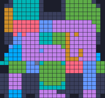 Color Block Jam level 687: screenshot of the board