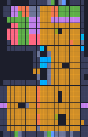 Color Block Jam level 1674 / 1693 / 2664: screenshot of the board