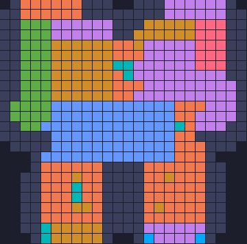 Color Block Jam level 873: screenshot of the board