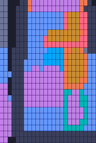 Color Block Jam level: screenshot of the board