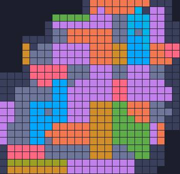 Color Block Jam level 1691: screenshot of the board