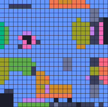 Color Block Jam level 1804: screenshot of the board