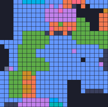 Color Block Jam level 1764: screenshot of the board