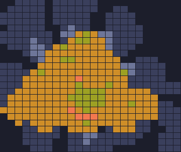 Color Block Jam level 1787: screenshot of the board