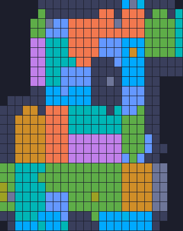 Color Block Jam level 1213: screenshot of the board