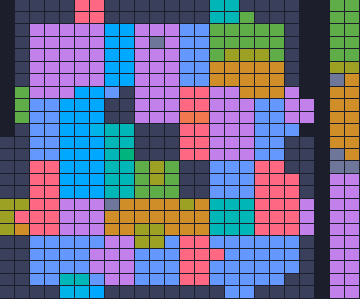 Color Block Jam level 156: screenshot of the board