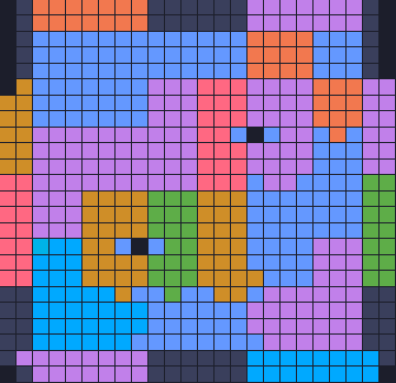 Color Block Jam level 641: screenshot of the board