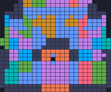 Color Block Jam level 642: screenshot of the board