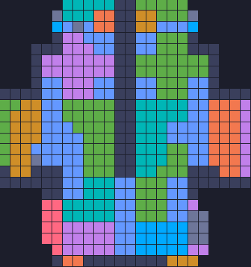Color Block Jam level 870: screenshot of the board