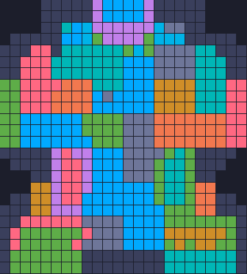 Color Block Jam level 1700: screenshot of the board