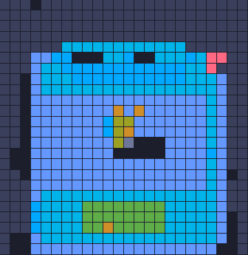 Color Block Jam level: screenshot of the board
