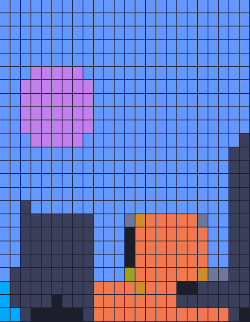 Color Block Jam level: screenshot of the board