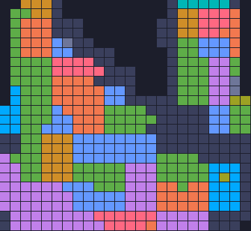Color Block Jam level 1061: screenshot of the board