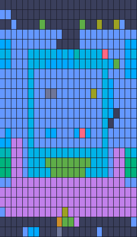 Color Block Jam level 40: screenshot of the board