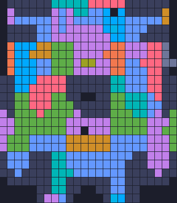 Color Block Jam level 375: screenshot of the board