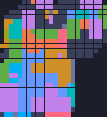 Color Block Jam level 1499: screenshot of the board