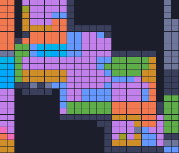 Color Block Jam level 133: screenshot of the board