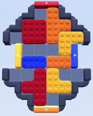 Color Block Jam level 19 / 17 / 18: screenshot of the board