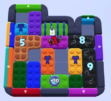 Color Block Jam level 1013: screenshot of the board