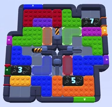 Color Block Jam level 1527 / 1514 / 1524 / 1528 / 2424: screenshot of the board