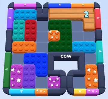 Color Block Jam level 956 / 980 / 1887: screenshot of the board