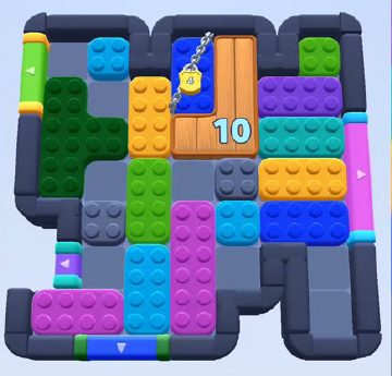 Color Block Jam level 437 / 831 / 1331: screenshot of the board