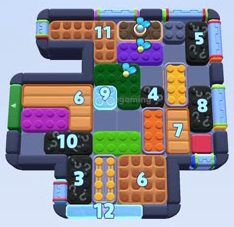 Color Block Jam level 1549 / 2459: screenshot of the board