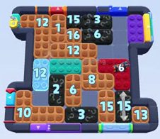 Color Block Jam level: screenshot of the board