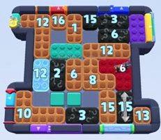 Color Block Jam level 1537 / 2447: screenshot of the board