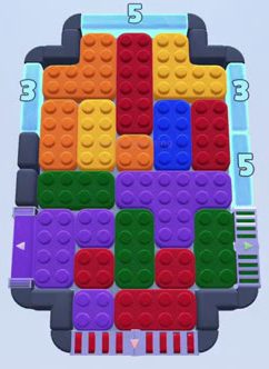 Color Block Jam level: screenshot of the board