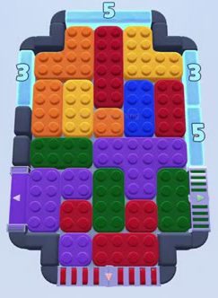 Color Block Jam level: screenshot of the board
