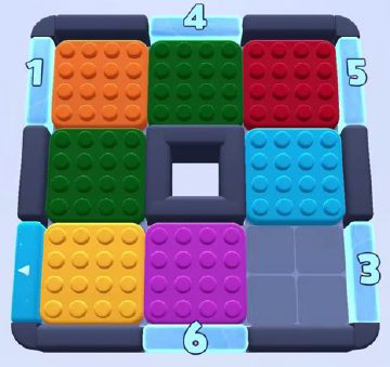 Color Block Jam level 170: screenshot of the board
