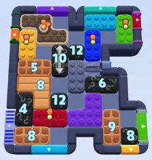 Color Block Jam level 1583 / 2494: screenshot of the board