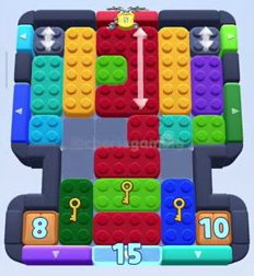 Color Block Jam level 564 / 1241 / 1458: screenshot of the board